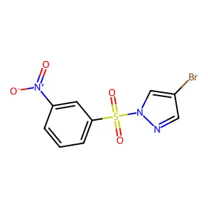4-Bromo-1-(3-nitrophenyl)sulfonylpyrazole structure