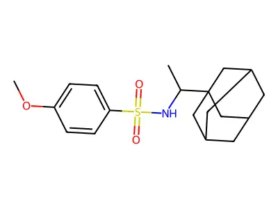 N-[1-(1-adamantyl)ethyl]-4-methoxybenzenesulfonamide structure