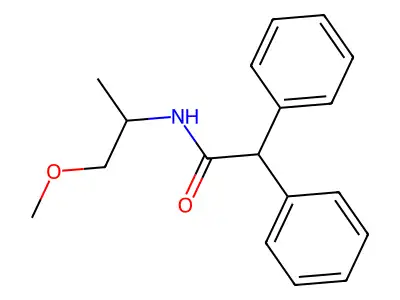 N-(1-methoxypropan-2-yl)-2,2-diphenylacetamide structure