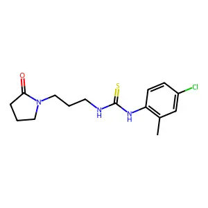 1-(4-Chloro-2-methylphenyl)-3-[3-(2-oxopyrrolidin-1-yl)propyl]thiourea structure
