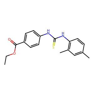 Ethyl 4-{[(2,4-dimethylphenyl)carbamothioyl]amino}benzoate structure