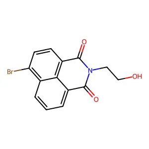 6-Bromo-2-(2-hydroxyethyl)-1H-benzo[de]isoquinoline-1,3(2H)-dione structure
