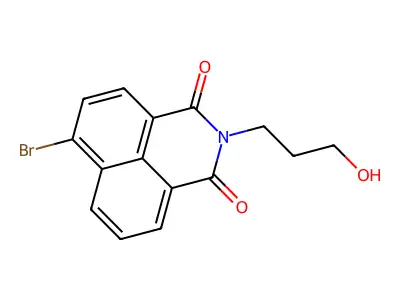 6-Bromo-2-(3-hydroxypropyl)-1H-benzo[de]isoquinoline-1,3(2H)-dione structure
