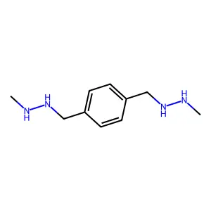 1,1'-[1,4-Phenylenebis(methylene)]bis(2-methylhydrazine) structure