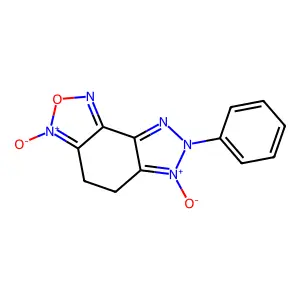 3,6-Dioxido-7-phenyl-4,5-dihydrotriazolo[4,5-e][2,1,3]benzoxadiazole-3,6-diium structure