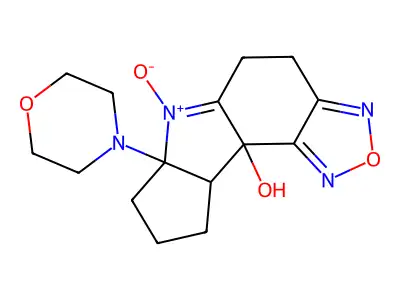11-Morpholin-4-yl-10-oxido-4-oxa-3,5-diaza-10-azoniatetracyclo[7.6.0.02,6.011,15]pentadeca-2,5,9-trien-1-ol structure