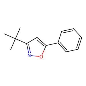 3-tert-Butyl-5-phenylisoxazole structure