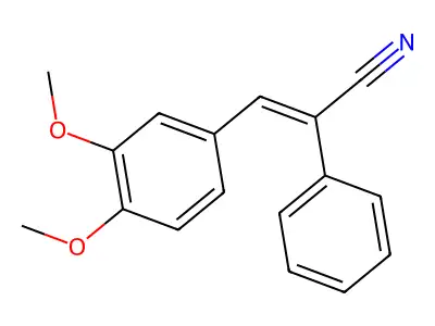 3-(3,4-二甲氧基苯基)-2-苯基丙烯腈 structure