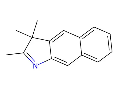 2,3,3-trimethyl-3H-benzo[f]indole structure