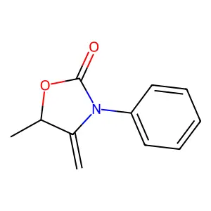 2-Oxazolidinone, 5-methyl-4-methylene-3-phenyl- structure