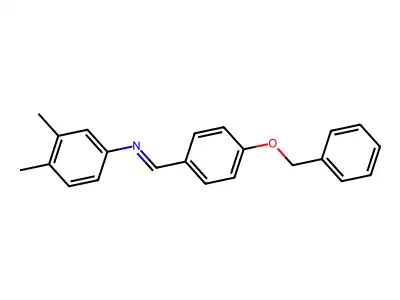 N-(4-Benzyloxybenzylidene)-3,4-xylidine structure