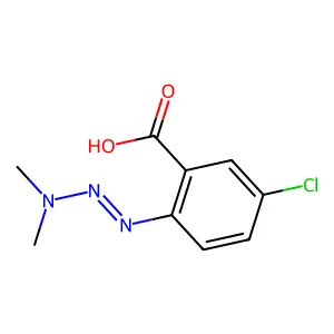 5-Chloro-2-[(1E)-3,3-dimethyltriaz-1-en-1-yl]benzoic acid structure