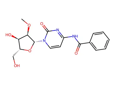 N4-Benzoyl-2'-O-methylcytidine structure