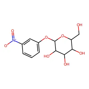3-硝基苯基-β-D-吡喃葡萄糖苷 structure