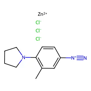 4-重氮-2-甲基吡咯烷基苯氯化锌 structure