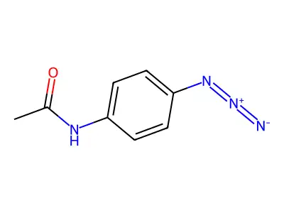 Acetamide, N-(4-azidophenyl)- structure