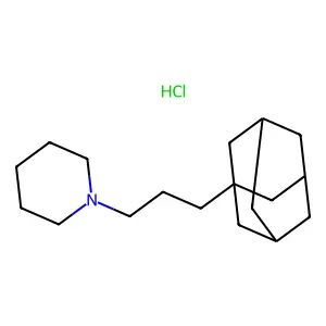 Adamantane, 1-(3-piperidinopropyl)-, hydrochloride structure
