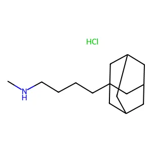 Adamantane, 1-(4-methylaminobutyl)-, hydrochloride structure