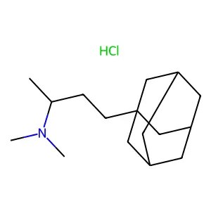 4-(Adamantan-1-yl)-N,N-dimethylbutan-2-amine--hydrogen chloride (1/1) structure