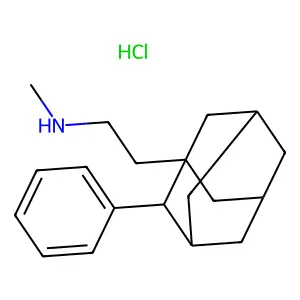 N-Methyl-2-(2-phenyladamantan-1-yl)ethan-1-amine--hydrogen chloride (1/1) structure