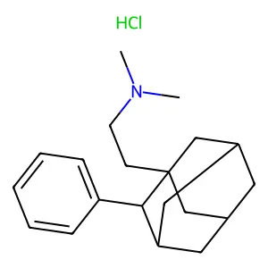 Adamantane, 1-(2-(dimethylamino)ethyl)-2-phenyl-, hydrochloride structure
