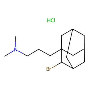 3-(2-Bromoadamantan-1-yl)-N,N-dimethylpropan-1-amine--hydrogen chloride (1/1) structure
