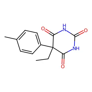 5-Ethyl-5,4'-tolylbarbituric acid structure