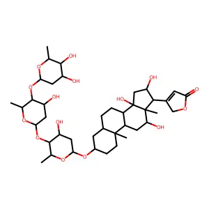 狭叶毛地黄苷 structure
