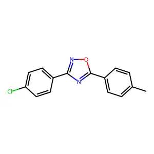3-(4-Chlorophenyl)-5-(4-methylphenyl)-1,2,4-oxadiazole structure