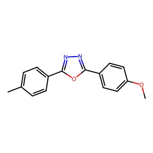 2-(4-Methoxyphenyl)-5-(4-methylphenyl)-1,3,4-oxadiazole structure