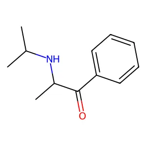 2-Isopropylamino-1-phenyl-propan-1-one structure