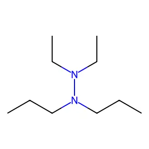 Hydrazine, 1,1-diethyl-2,2-dipropyl- structure