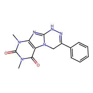 7,9-Dimethyl-3-phenyl-1,4-dihydropurino[8,7-c][1,2,4]triazine-6,8-dione structure