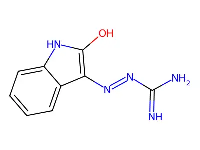 2-[(2-Oxoindol-3-yl)amino]guanidine structure