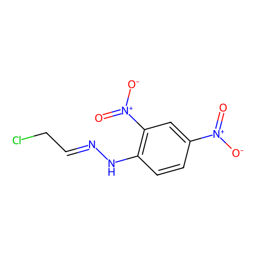 Monochloroacetaldehyde (2,4-dinitrophenyl)hydrazone structure