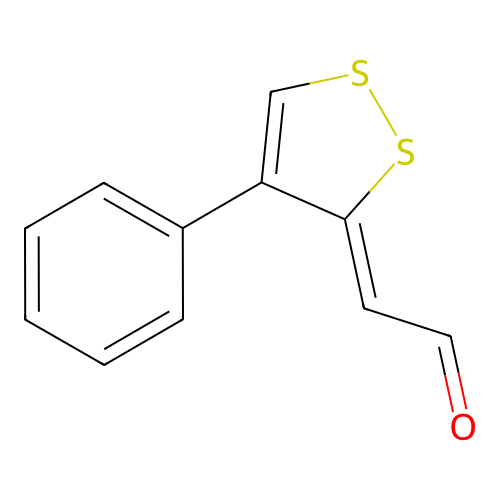 2-(4-Phenyldithiol-3-ylidene)acetaldehyde structure