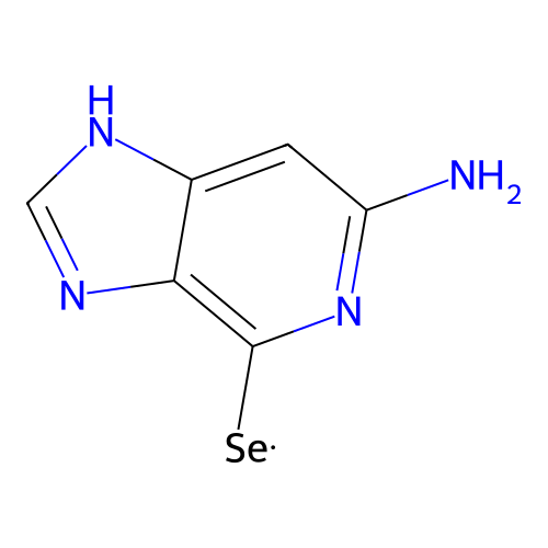 6-amino-1H-imidazo[4,5-c]pyridine-4-selenol structure