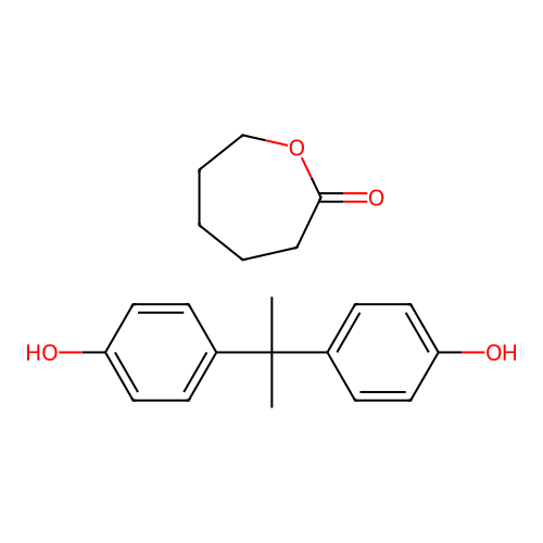 Oxepan-2-one--4,4'-(propane-2,2-diyl)diphenol (1/1) structure