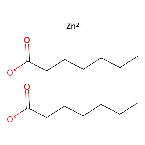 Zinc diheptanoate structure