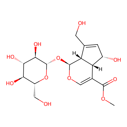 Deacetyl asperulosidic acid methyl ester structure