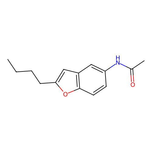 N-(2-Butyl-1-benzofuran-5-yl)acetamide structure