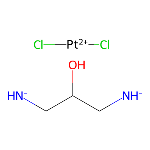 (3-Azanidyl-2-hydroxypropyl)azanide;dichloroplatinum(2+) structure