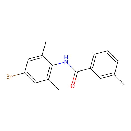 N-(4-bromo-2,6-dimethylphenyl)-3-methylbenzamide structure