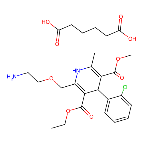 Amlodipine adipate structure