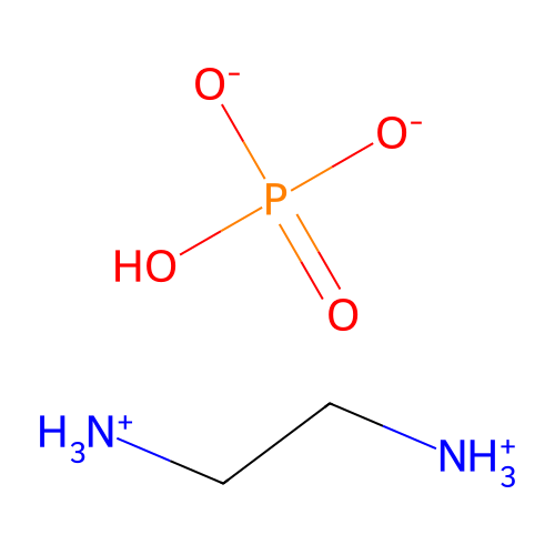 Ethylenediammonium hydrogen phosphate structure