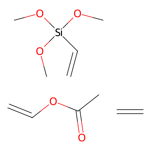 Ethene;ethenyl acetate;ethenyl(trimethoxy)silane structure