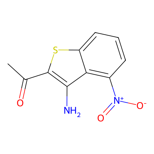 1-{3-Amino-4-nitro-1-benzothien-2-yl}ethanone structure