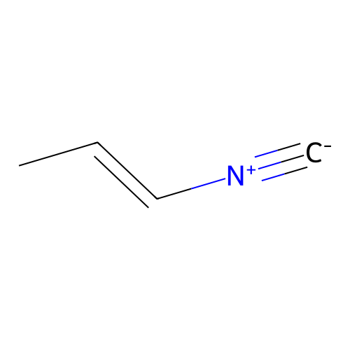 (1E)-1-isocyanoprop-1-ene structure