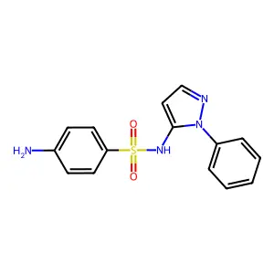 磺胺苯吡唑 structure