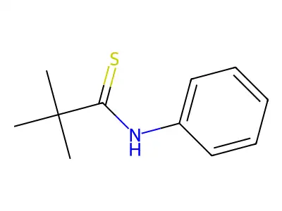 2,2-Dimethyl-N-phenylpropanethioamide structure
